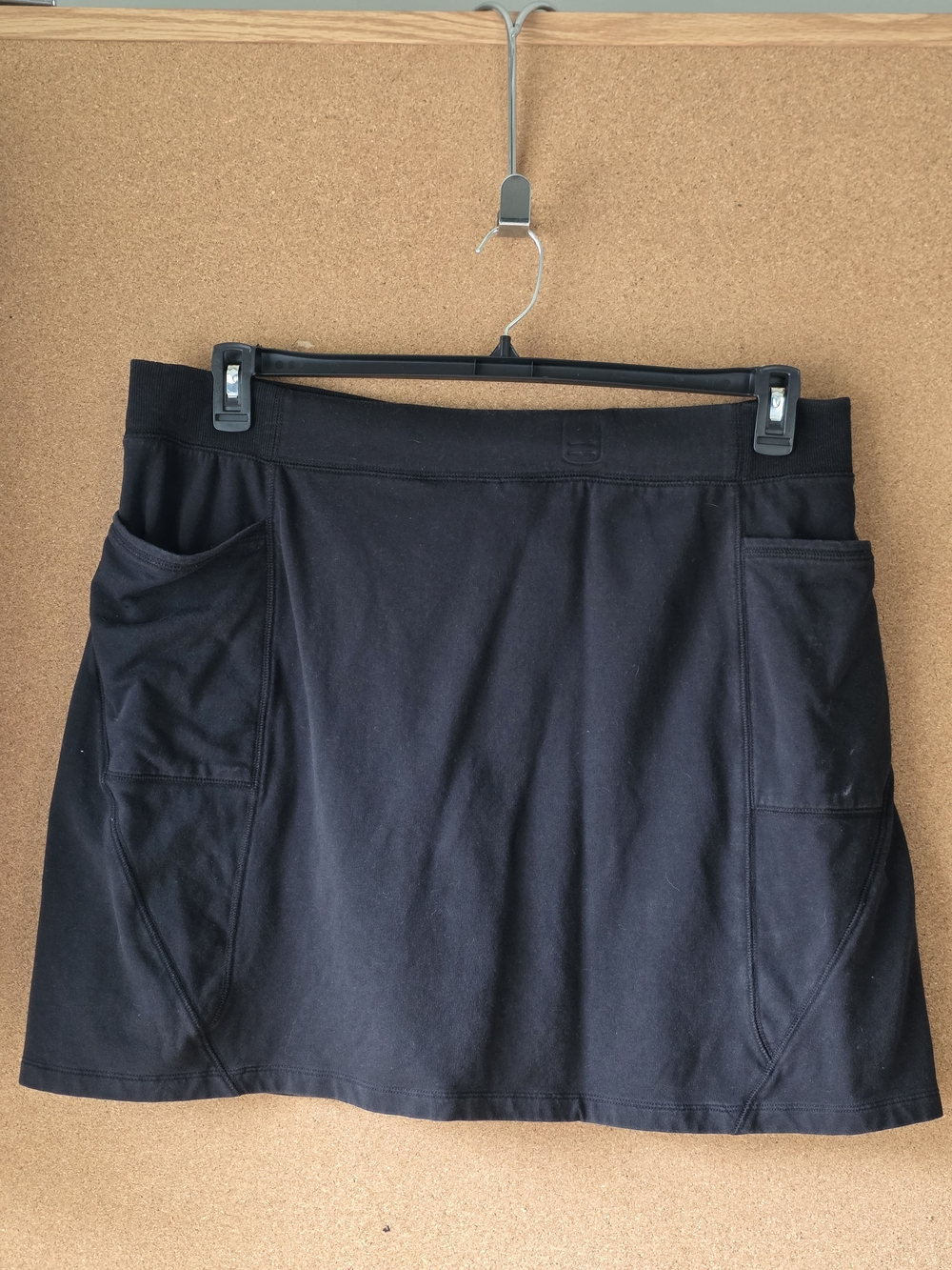 d&Co Active Black Skort XL Stretch Athleisure Pockets